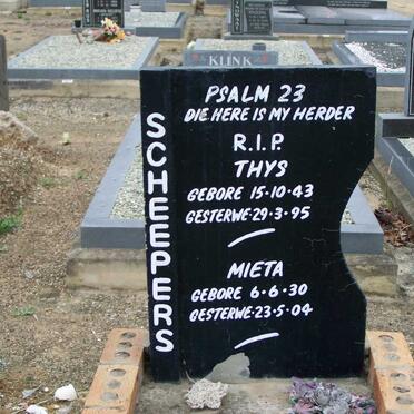 SCHEEPERS Thys 1943-1995 &amp; Mieta 1930-2004