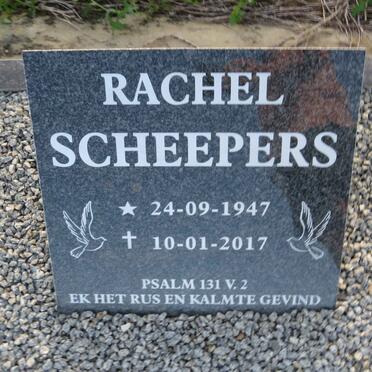 SCHEEPERS Rachel 1947-2017