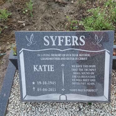 SYFERS Katie 1945-2011