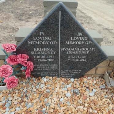 SIGAMONEY Krishna 1956-2003 & Sivagami 1954-2016