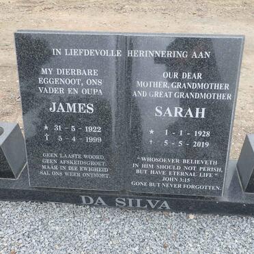 SILVA James, da 1922-1999 & Sarah 1928-2019
