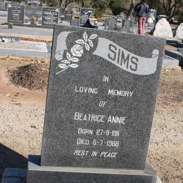 SIMS Beatrice Annie 1911-1968