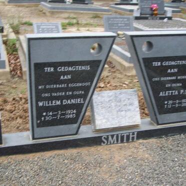 SMITH Willem Daniel 1924-1985 &amp; Aletta P.S. 1931-200?