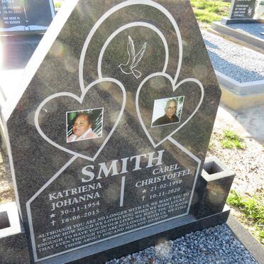 SMITH Carel Christoffel 1950-2020 & Katriena Johanna 1954-2015