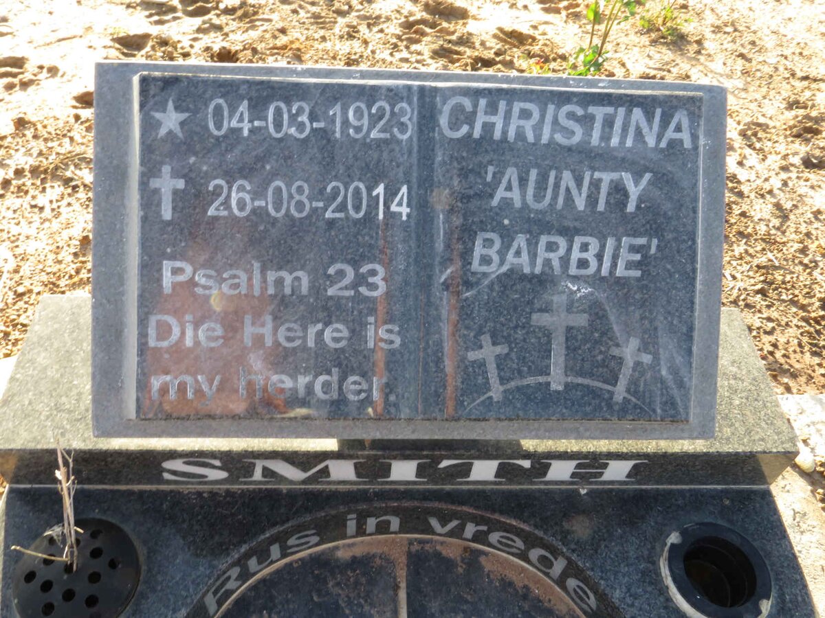 SMITH Christina 1923-2014