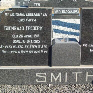 SMITH Coenraad Frederik 1918-1965 &amp; Eva Aletta 1909-1993