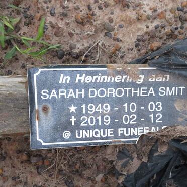 SMIT Sarah Dorothea 1949-2019