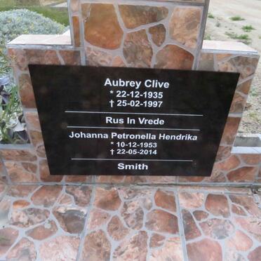 SMITH Aubrey Clive 1935-1997 &amp; Johanna Petronella Hendrika 1953-2014