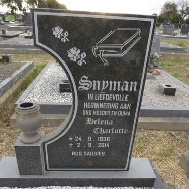SNYMAN Helena Charlotte 1936-2014