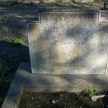 SNYGANS M.M. 1912-1958