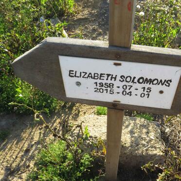 SOLOMONS Elizabeth 1958-2015