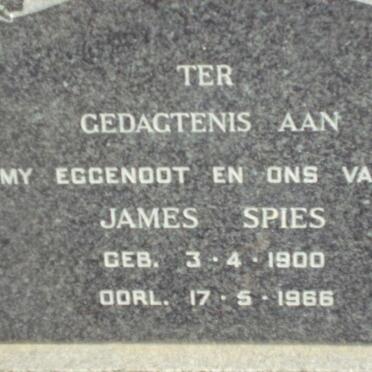 SPIES James 1900-1966
