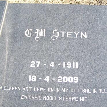 STEYN C.M. 1911-2009