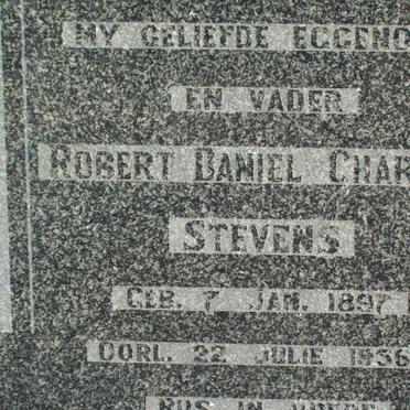 STEVENS Robert Daniel Charles 1897-1956