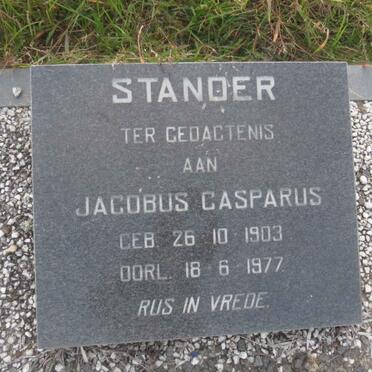 STANDER Jacobus Casparus 1903-1977