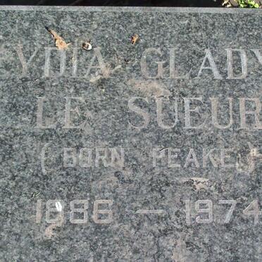 SUEUR Lydia Gladys, le nee PEAKE 1886-1974