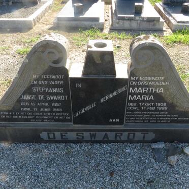 SWARDT Stephanus Janse, de 1897-1968 & Martha Maria 1908-1998