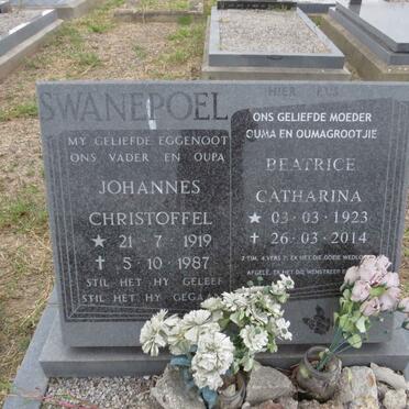 SWANEPOEL Johannes Christoffel 1919-1987 &amp; Beatrice Catharina 1923-2014