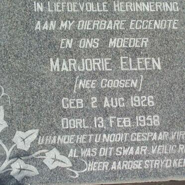 SWARDT Marjorie Eleen, de nee GOOSEN 1926-1958