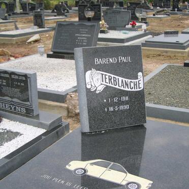 TERBLANCHE Barend Paul 1911-1990