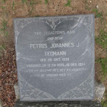 TEGMANN Petrus Johannes J. 1935-1954