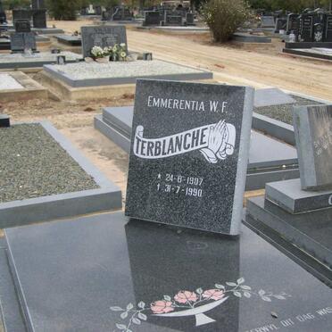 TERBLANCHE Emmerentia W. F. 1907-1990