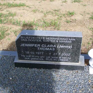 THOMAS Jennifer Clara 1977-2002