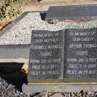 THORPE Arthur Thomas 1907-1969 &amp; Florimell Marinell 1908-1977