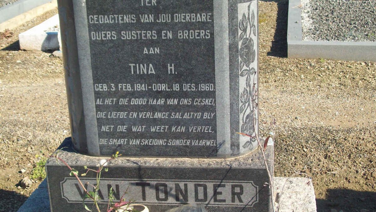 TONDER Tina H., van 1941-1960
