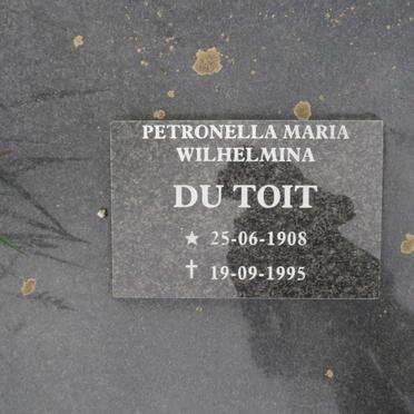 TOIT Petronella Maria Wilhelmina, du 1908-1995