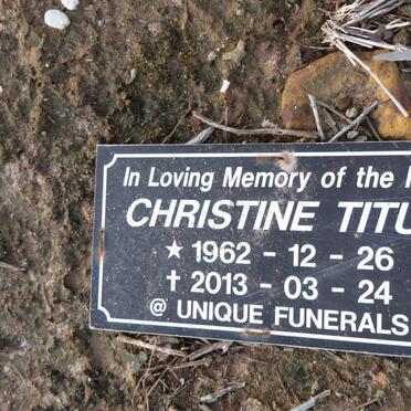 TITUS Christine 1962-2013