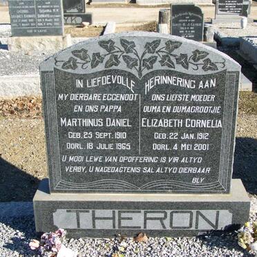 THERON Marthinus  Daniel  1910-1965 &amp; Elizabeth Cornelia 1912-2001