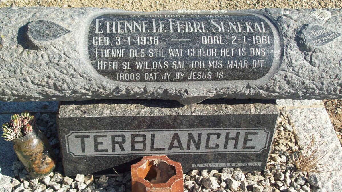 TERBLANCHE Etienne le Febre Senekal 1936-1961