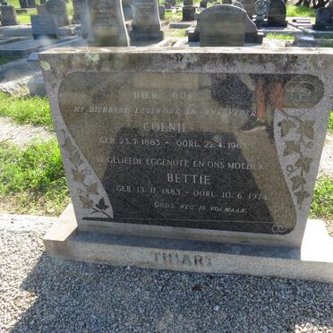 THIART Coenie 1883-1963 & Bettie 1883-1974