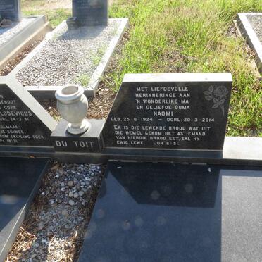 TOIT Johannes Lodevicus, du 1921-1981 &amp; Naomi 1924-2014