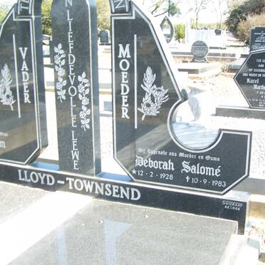 TOWNSEND William, Lloyd 1929- &amp; Deborah Salome 1928-1983 