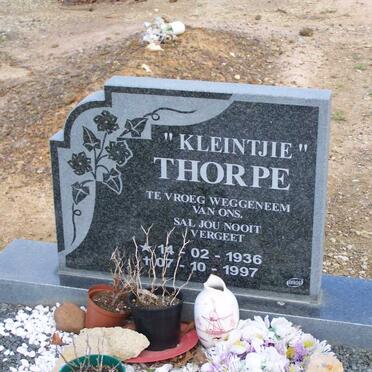 THORPE Kleintjie 1936-1997