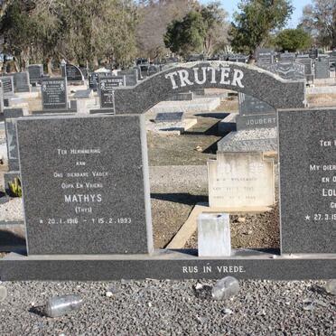 TRUTER Mathys 1916-1993 &amp; Louisa F.D. BOTHA 1918-1977