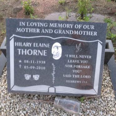 THORNE Hilary Elaine 1938-2010