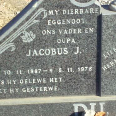 TOIT Jacobus J., du 1887-1975 &amp; Aletta J. BARNARD 1895-1978