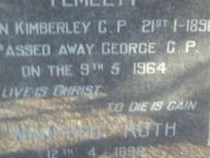 TEMLETT Clarence James -1964 &amp; ? Ruth  1898-?