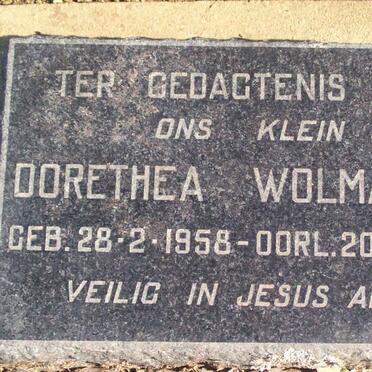 WOLMARANS Dorethea 1958-1958