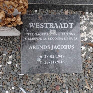 WESTRAADT Arends Jacobus 1947-2016