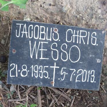 WESSO Jacobus Chris 1935-2013