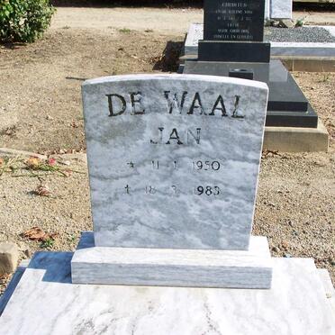 WAAL Jan, de 1950-198?