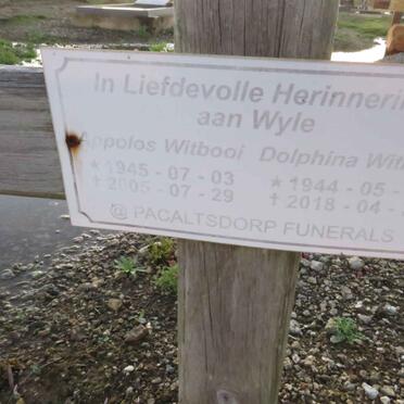 WITBOOI Appolos 1945-2005 & Dolphina 1944-2018