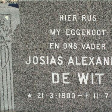 WIT Josias Alexander, de 1900-1980