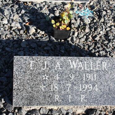WALLER F.J.A. 1911-1994