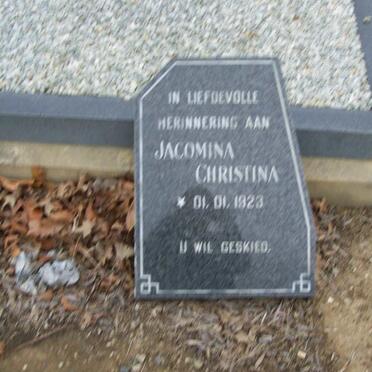 WHYTE Jacomina Christina 1923-