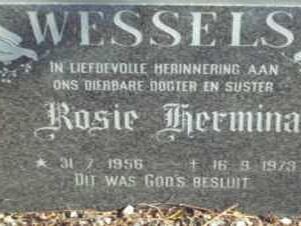 WESSELS Rosie Hermina 1956-1979